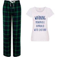 60 SECOND MAKEOVER Women's Menopause Approach With Caution Pyjama Set in Green | Size: Medium
