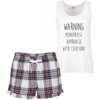 60 SECOND MAKEOVER Women's Menopause Approach With Caution Pyjama Set in Pink | Size: Small
