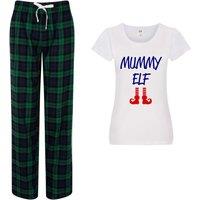 60 SECOND MAKEOVER Women's Mummy Elf Pyjama Set in Green | Size: Small