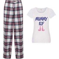 60 SECOND MAKEOVER Women's Mummy Elf Pyjama Set in Pink | Size: XS