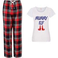 60 SECOND MAKEOVER Women's Mummy Elf Pyjama Set in Red | Size: Medium