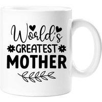 60 SECOND MAKEOVER Women's Worlds Greatest Mother Mug in White