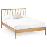 Cheshire Magnolia Oak Spindle Bed - Double (135cm) in Brown