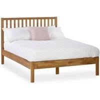 Cheshire Premium Yew Bed - Oak - King (150cm) in Brown