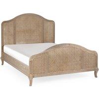 Cheshire Mulberry Rattan Bed - Light Oak - Double (135cm) in Brown