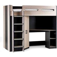 Cheshire Ridge High Sleeper - Woodgrain & Anthracite - Single (90cm)