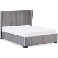 Cheshire Mountain Grey Velvet Upholstered Bed - Double (135cm)
