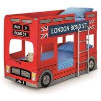 Cheshire Ruby Bus Bunk Bed - Single (90cm) in Red
