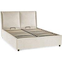 Cheshire Opal Beige Upholstered Ottoman Storage Bed - King (150cm)