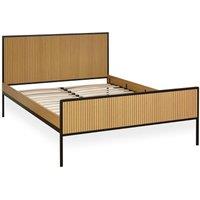 Cheshire Horizon Oak Effect Bed Frame - Double (135cm) in Brown