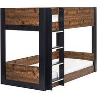 Cheshire Mirage Bunk Bed - Rustic & Black - Single (90cm)