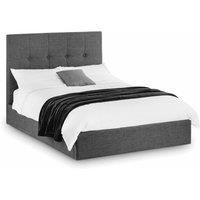 Cheshire Cascade Ottoman Storage Bed - Slate Linen - King (150cm) in Grey