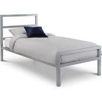 Cheshire Lagoon Metal Bed - Silver - Single (90cm)