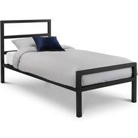 Cheshire Lagoon Metal Bed - Satin Black - Single (90cm)