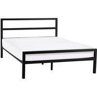 Cheshire Lagoon Metal Bed - Satin Black - Double (135cm)