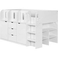 Cheshire Cosmos Mid Sleeper Bed - Single (90cm) in White