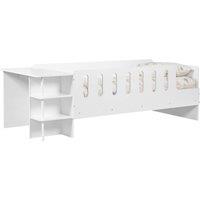 Cheshire Cosmos Low Sleeper With Desk - Single (90cm) in White