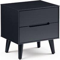 Cheshire Premium Elara 2 Drawer Anthracite Bedside Unit in Grey