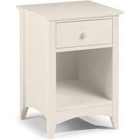 Cheshire Premium Luma 1 Drawer Stone White Bedside Unit