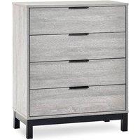 Cheshire Premium Kora 4 Drawer Chest - Grey Oak