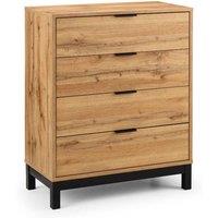 Cheshire Premium Kora 4 Drawer Chest - Oak in Brown