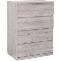Cheshire Premium Atlas 4 Drawer Chest - Grey Oak