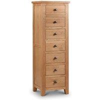 Cheshire Premium Kingsley 7 Drawer Chest - Oak in Brown