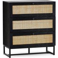 Cheshire Premium Trelawny 3 Drawer Chest - Black