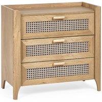 Cheshire Premium Pacifica 3 Drawer Chest - Oak in Brown