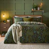 Furn Garden of Wonder Reversible Duvet Cover Set in Green | Size: Super King
