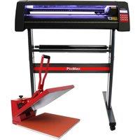Monstershop LED Vinyl Cutter With 50cm Clam Heat Press & Software in Black