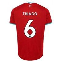 Liverpool 2020 - 2021 Home Shirt - Thiago 6 in Red | Size: Small