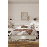 Time4sleep Valencia Cloud Ottoman Storage Bed Frame in Natural | Size: Double