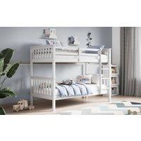 Flair Zoom Wooden Detachable Bunk Bed in White | Size: Single