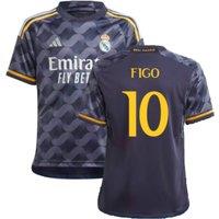 Real Madrid Junior 2023 - 2024 Away Shirt - Figo 10 in Navy | Size: 15-16 Years