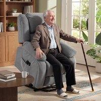 HOMCOM Power Lift Recliner Chair, Reclining Chair with Massage, Light Grey | Size: Armchair