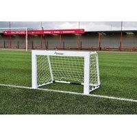 Precision Target Foldable Aluminium Mini Goal Post in White