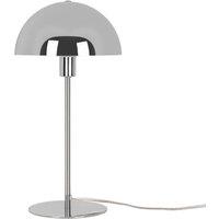 Nordlux Modern Indoor Table Lamp Silver Metal E14 Dome Shade - Mains Powered, IP20