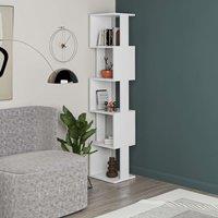 Decortie Piri' Modern Bookcase Display Unit 161cm in White | Size: 2 Pack