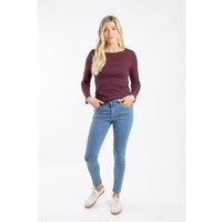 Weird Fish Women's Gerrie Slim Jean in Blue | Size: 20