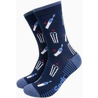 Sock Talk Men's Cricket Bamboo Socks in Navy | Size: 7-11