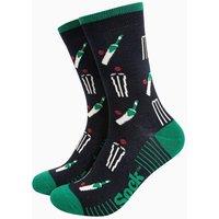 Sock Talk Men's Cricket Bamboo Socks in Black | Size: 7-11
