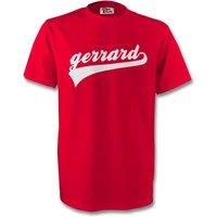 Liverpool Men's Mens Steven Gerrard Signature Tee in Red | Size: Large