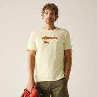 Regatta Men's Cline IX Short Sleeved Graphic T-Shirt in Light Stone | Size: XL