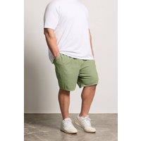 BadRhino Men's Elasticated Waist Corduroy Shorts in Light Green | Size: 1XL
