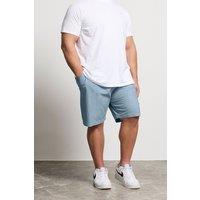 BadRhino Men's Elasticated Waist Cotton Shorts in Light Blue | Size: 2XL