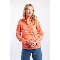 Weird Fish Women's Amy Printed Microfleece in Coral | Size: 20
