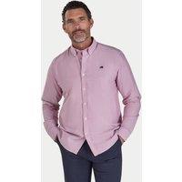 Raging Bull Men's Long Sleeve Classic Oxford Shirt in Rose | Size: 4XL