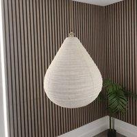 CGC Lighting Mabel Linen Large Teardrop Shape Easy Fit Hand Made Lampshade in Beige