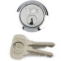 Yale Replacement Rim Cylinder Lock in Metallic Silver